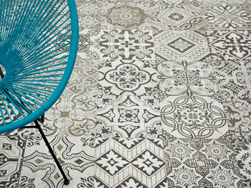 NOUVEAU - Technical porcelain flooring with encaustic effect by land porcelanico - view 2